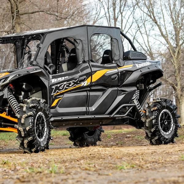 
                  
                    SuperATV Kawasaki Teryx KRX 4 1000 Heavy-Duty Nerf Bars Installed
                  
                