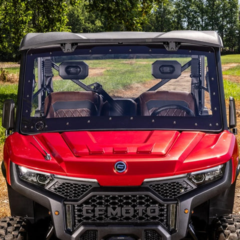 MaxDrive CFMOTO UFORCE U10 Pro Power Flip Windshield - Closeup