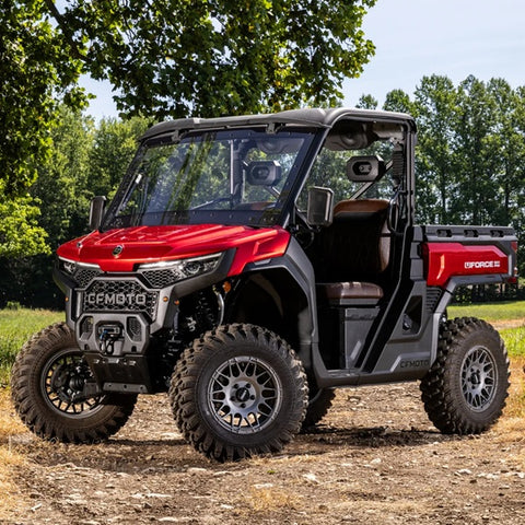 MaxDrive CFMOTO UFORCE U10 Pro Power Flip Windshield on Vehicle