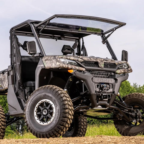 SuperATV MaxDrive CFMOTO UFORCE 1000 Power Flip Up Windshield 2021+