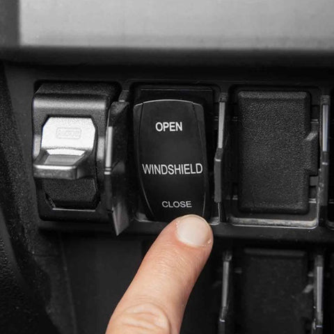 SuperATV MaxDrive Polaris RZR PRO R Power Flip Windshield 2022-24 Switch