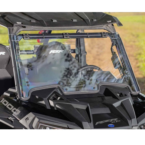 Polaris RZR MaxDrive Power Flip Windshield Closed