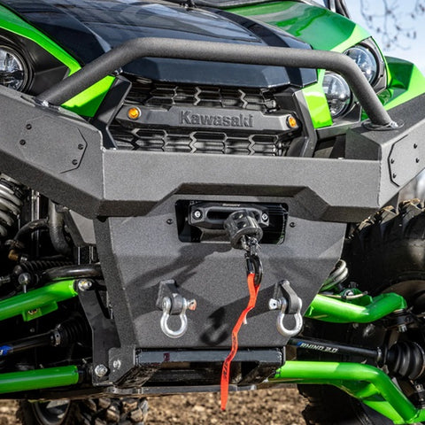 SUPERATV Kawasaki Teryx Ready-Fit Winch Installed