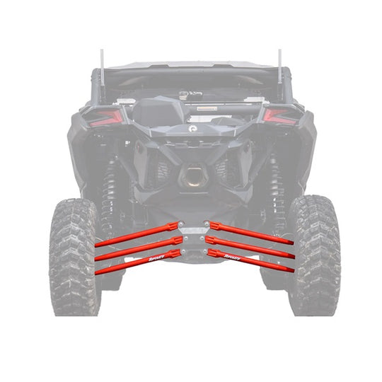 Can-Am Maverick X3 64" Tubed Radius Arms Complete Set - Red