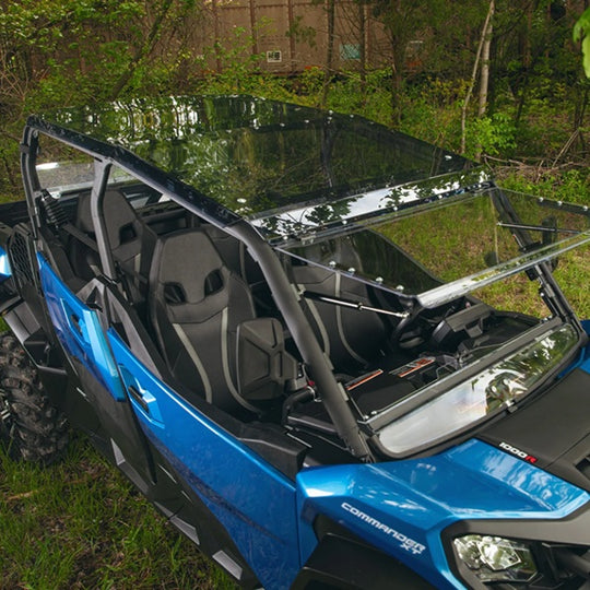 
                  
                    SuperATV Can-Am Maverick Sport Max Tinted Roof Top Close Up
                  
                