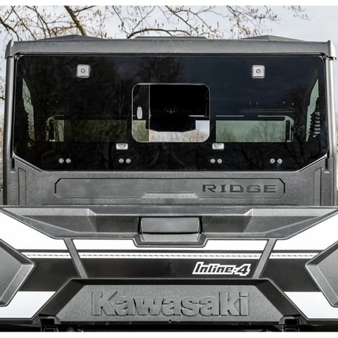 SuperATV Kawasaki Ridge Glass Sliding Rear Windshield
