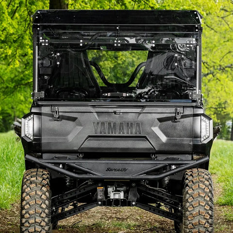 SuperATV Yamaha Wolverine RMAX4 Flip Up Rear Windshield Closed