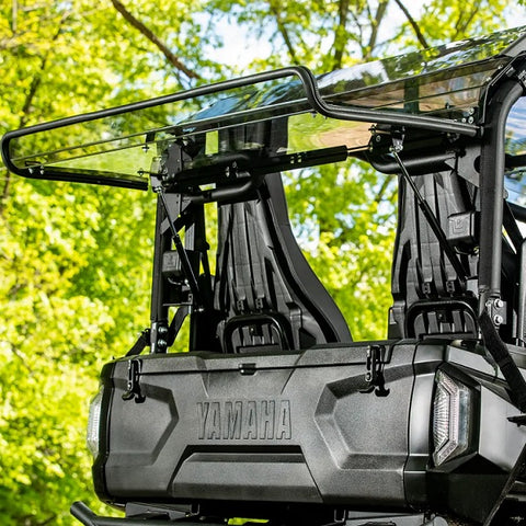 Rmax4 Rear Window SuperATV Yamaha Wolverine RMAX 4 Flip Up Rear Windshield