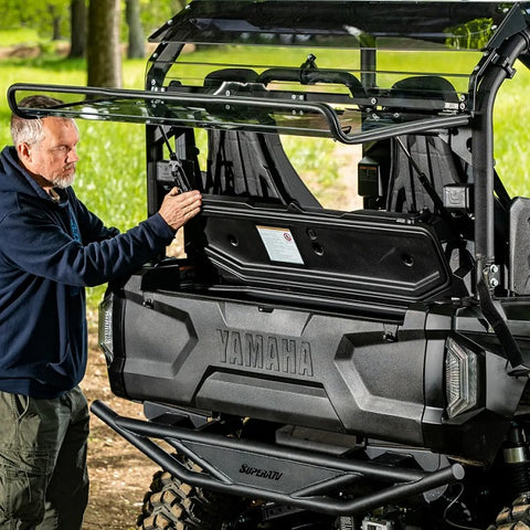 SuperATV Yamaha Wolverine RMAX4 Rear Windshield Flip Up