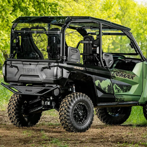 SuperATV Yamaha Wolverine RMAX4 Flip Up Rear Windshield On