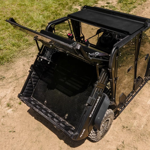 SuperATV Kawasaki Mule Pro FXT DXT Aluminum Roof Top Opened