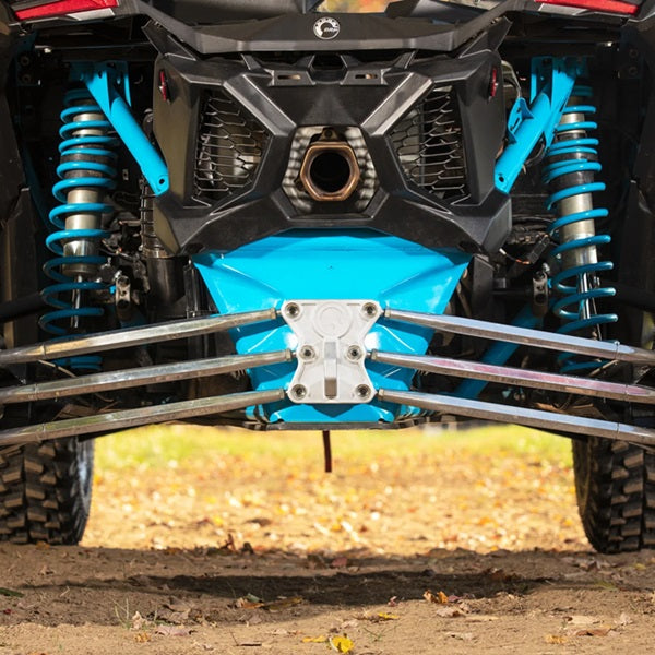 
                  
                    Can-Am Maverick X3 Billet Radius Rod Plate Installed
                  
                