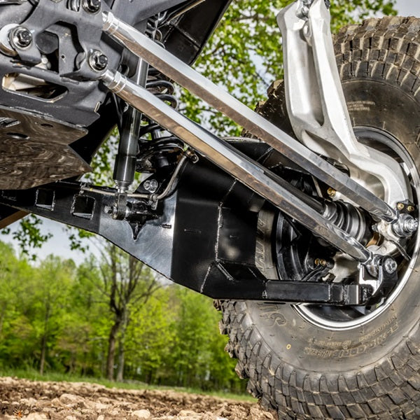 
                  
                    Can-Am Maverick R High Clearance Rear Trailing Arms Close Up
                  
                
