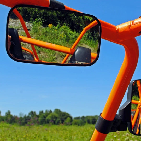 
                  
                    SuperATV Polaris Ranger Rear View Mirror on Round Roll Cage Bars
                  
                