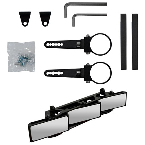 SuperATV 3-Panel UTV Rear View Mirror Kit