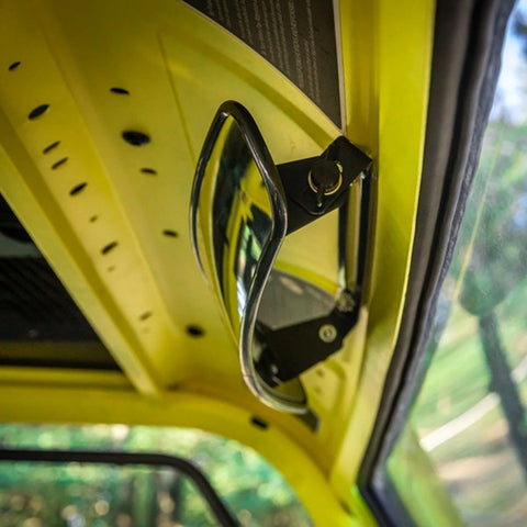 SuperATV Can-Am Defender Curved Rear View Mirror Mounted