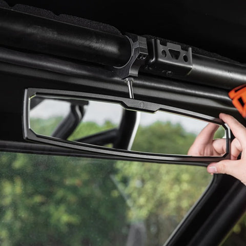 SuperATV Aluminum UTV Rear-View Mirror Installed