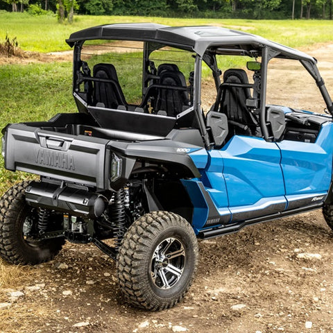 SuperATV Yamaha Wolverine RMAX 4 Rear Windshield Installed