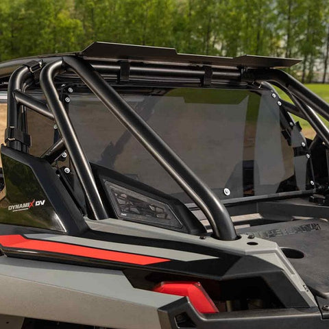 SuperATV Polaris RZR Turbo S Rear Windshield Dark Tint On