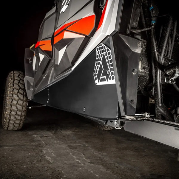 
                  
                    Assault Industries Polaris RZR XP 4 Rock Sliders Installed
                  
                