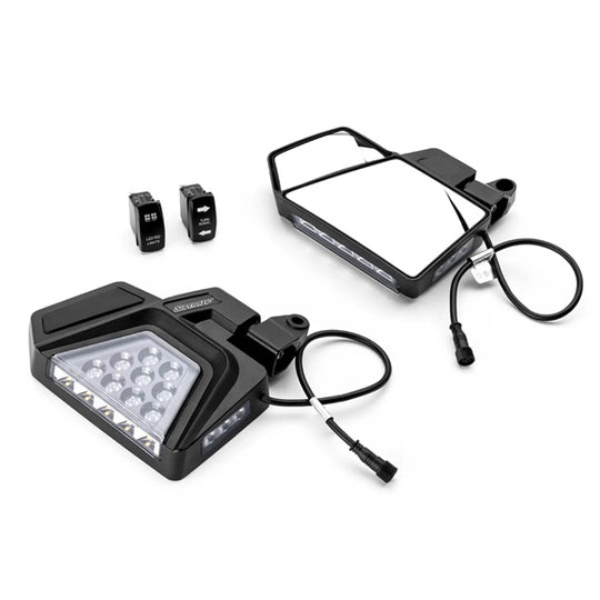 SuperATV Kawasaki Ridge Dual Section LED Side-View Mirrors
