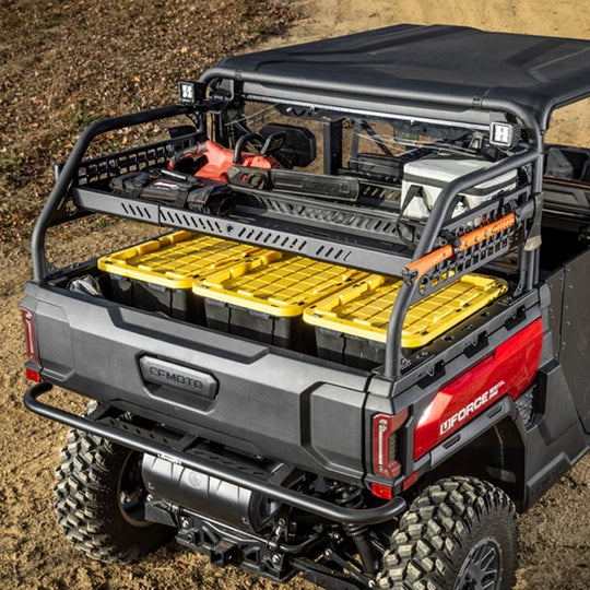 
                  
                    SuperATV CFMOTO UForce U10 Pro Sport Accessory Bar Top View with 2 Shelves
                  
                