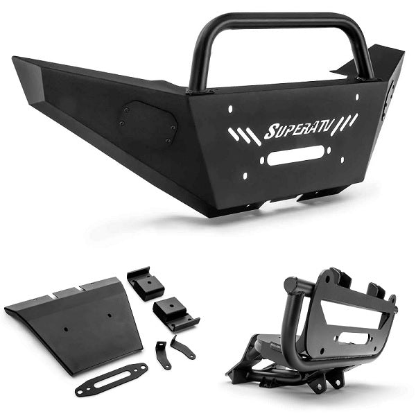 SuperATV Can-Am Defender Heavy Weight Front Bumper Winch Ready
