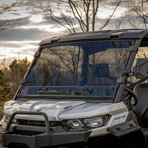 SuperATV Can-Am Defender Windshields - Dark Tint Vented
