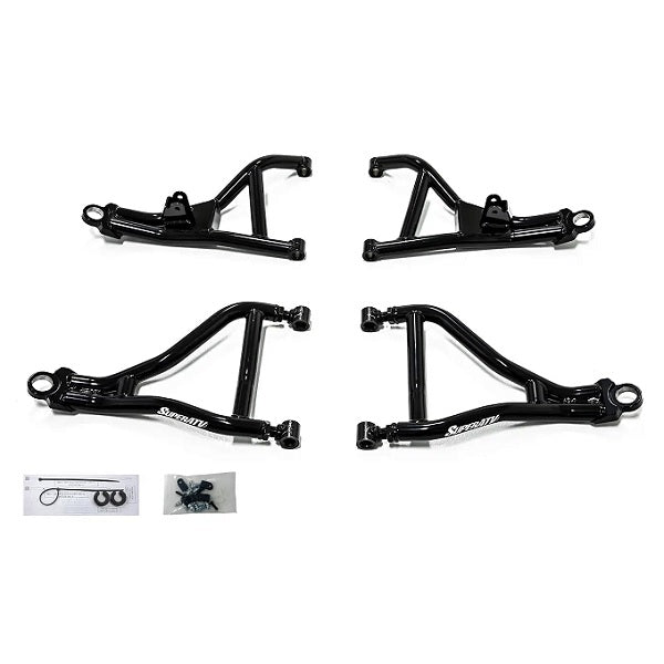 SuperATV Can-Am Defender HD8 Front A-Arms - High Clear Foward Offset