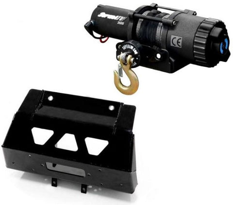 SuperATV Can Am Maverick Sport Winch Mount & Black Ops Winches