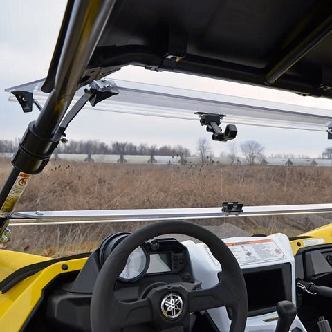 SuperATV Yamaha YXZ Scratch Resistant Flip Up Windshield (2016-18)