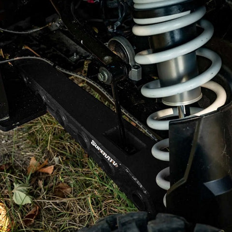 SuperATV Polaris RZR XP Turbo Rear Trailing Arms High Clearance Black