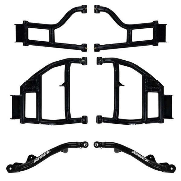 SuperATV Honda Pioneer 1000 Rear A-Arms - High Clear Rear Offset