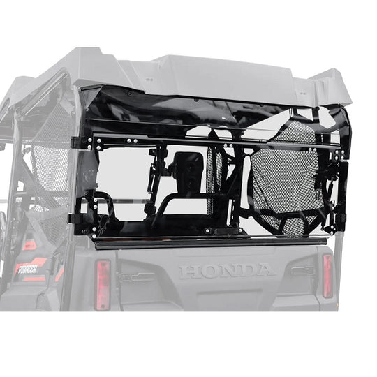 SuperATV Honda Pioneer 700-4 Flip Up Rear Windshield