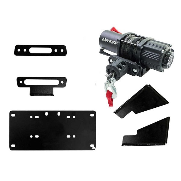 SuperATV Kawasaki Mule Pro Winch and Winch Mounts