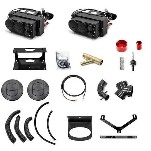 SuperATV Kawasaki Mule Pro Cab Heater Kit Front & Rear