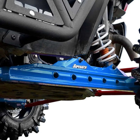 SuperATV Polaris RZR XP Turbo Rear Offset Trailing Arms Voo Doo Blue