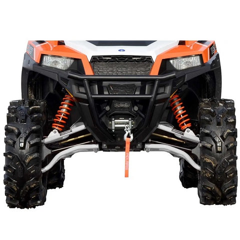 SuperATV Polaris General 1000 Front A-Arms - White Aluminum