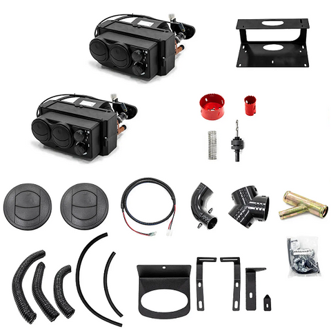 SuperATV Polaris General 1000 Cab Heater Front & Rear Kit