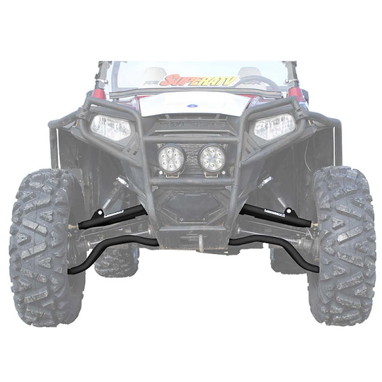SuperATV Polaris RZR S 800 Front A-Arms - High Clearance Fwd Offset