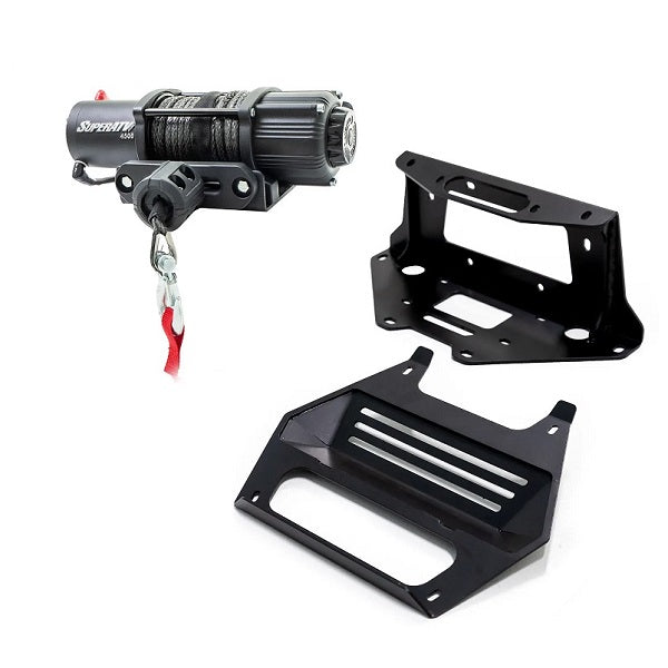 SuperATV Polaris RZR Pro XP Winch and Mount