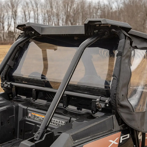 SuperATV Polaris RZR XP Turbo Vented Rear Windshields (2016-21)