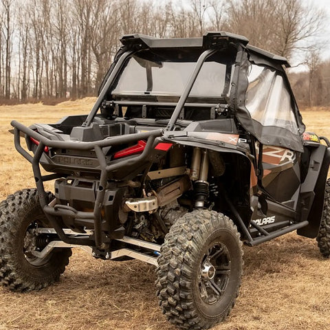 SuperATV Polaris RZR XP Turbo Vented Rear Windshields (2016-21)