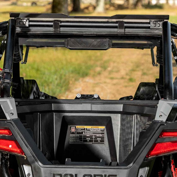 SuperATV Polaris RZR TURBO R Vented Rear Windshield