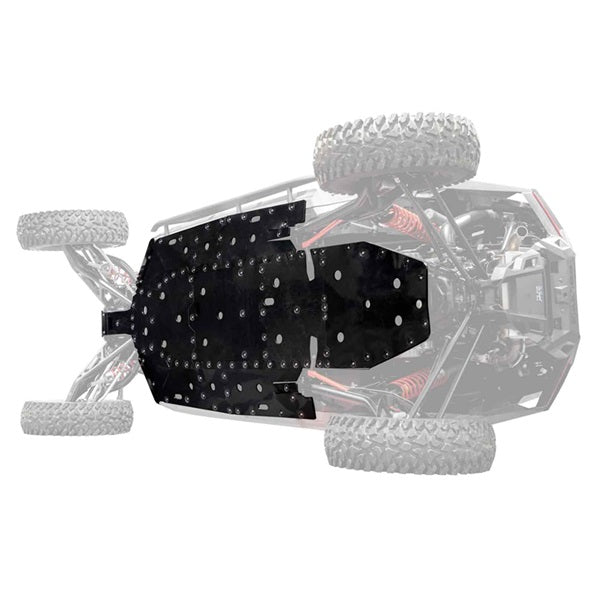 SuperATV Polaris RZR Turbo R 4 Full Skid Plate Kit 2022+