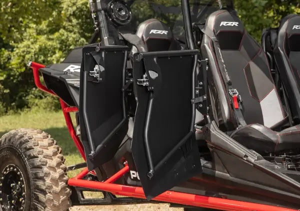 SuperATV Aluminum Doors for Polaris RZR XP Turbo 4 Seat Models