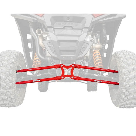 SuperATV Polaris RZR XP Rear Radius Arms Red
