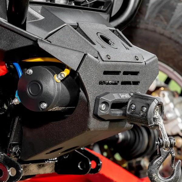45/mo - Finance SuperATV Black Ops 6000 LB Winch with Winch Mounting Plate for 2019+ Polaris 45/mo - Finance SuperATV Black Ops 6000 LB Winch with Winch Mounting Plate for 2019+ Polaris