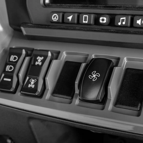 SuperATV Polaris RZR XP In-Dash Heater Fan Switch