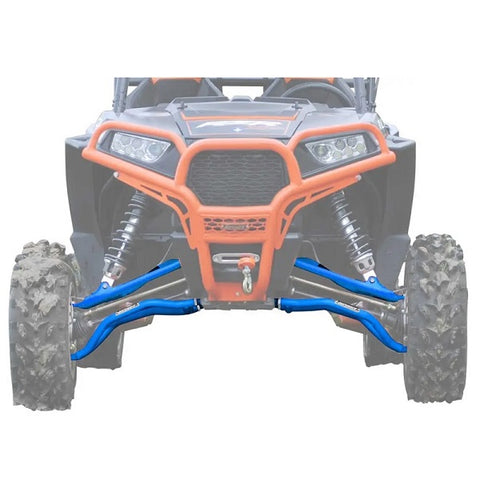 SuperATV Polaris RZR XP 1000 High Clearance Front A Arm Sets Blue